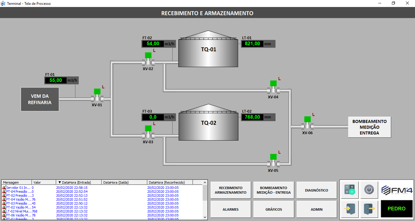 Lesson screen from the Elipse E3 SCADA Software Course